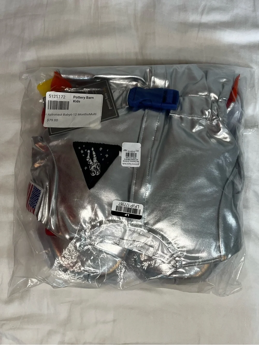 NWT Pottery Barn Kids Astronaut Baby Rocket Costume 6 - 12 months Halloween